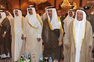 سمو رئيس الوزراء الشيخ جابر المبارك وعلي الغانم والفريق احمد الرجيب وفيصل الحجي خلال اللقاء﻿