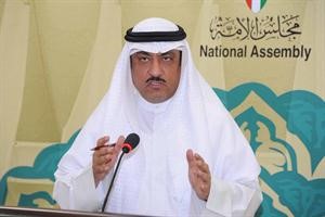 مسلم البراك اثناء المؤتمر الصحافي﻿