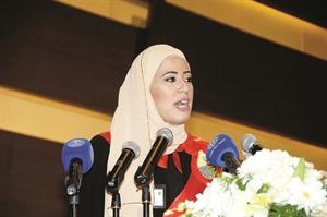 الخريجة حصة الديهان تلقي كلمة الخريجين﻿