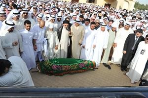 جثمان المرحوم سمير سعيد مسجى للصلاة عليه	 سعود سالماسامة ابوعطية﻿