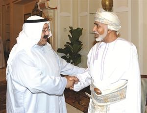 الشيخناصر صباح الاحمد مرحبا بالسلطان قابوس