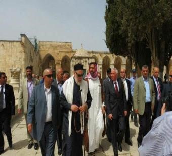 دعلي جمعة خلال زيارته للقدس