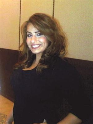 الممثلة الاماراتية نادين الفهد