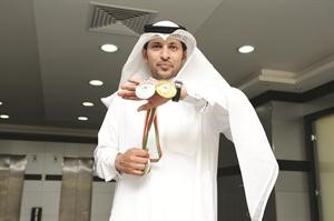 ضيف ديوانية الانباء خالد السبيعي يستعرض ميداليتيه الذهبية والبرونزية في البطولة العربية هاني الشمري