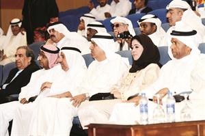 امين عام المجلس الوطني معلي اليوحة في مقدمة الحضور