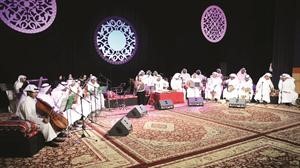 جانب من الحفل الغنائي الثاني لـ ملتقى التراث الخليجي الاول