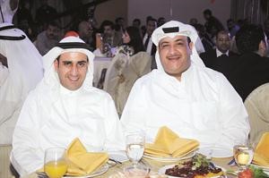 احمد الخالد وحمد الرفاعي خلال الحدث اسامة ابوعطية