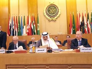 الشيخ صباح الخالد مترئسا اعمال الدورة الاستثنائية لمجلس جامعة الدول العربية على مستوى وزراء الخارجية العرب﻿