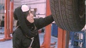 الاماراتية مريم درويش اثناء العمل
