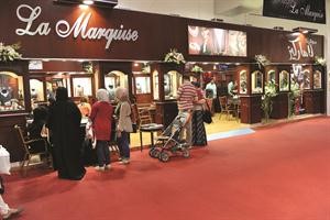 جناح مجوهرات لاماركيز المميز في معرض الذهب والمجوهرات 10 في ارض المعارض