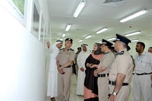اللواءان خليل الشمالي وعيد ابوصليب خلال الاطلاع على مخطط المركزي﻿
