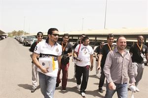 استقبال فريق حزة القايلة مايك مبلتع ونايف النعمة﻿