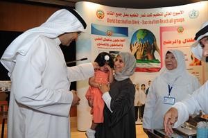 دالعبيدي متابعا عمليات التطعيم للاطفال قاسم باشا
