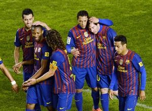 فرحة نجوم برشلونة بالسباعية﻿