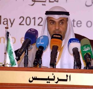 د نايف الحجرف يلقي كلمته في المؤتمر﻿