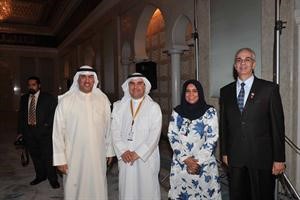 محمد الكندري ويسرى العمر وسفيان حماد مع الزميل محمد الخالدي 	متين غوزال﻿