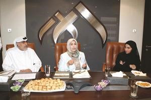 نجاة السويدي خلال الجمعية العمومية﻿