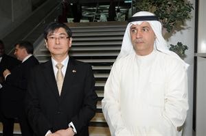 معلي اليوحة والسفير الكوري كيم كيونغ سيك