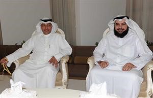 د جمعان الحربش ود حمد المطر اثناء اللقاء