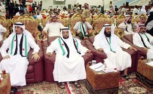 محمد هايف ود محمد الهطلاني في المهرجان الخطابي