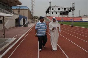 ناصر الحساوي يتفقد الاستعدادات