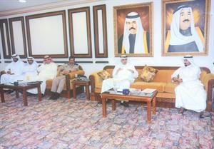 الشيخ علي الجابر خلال اللقاء﻿