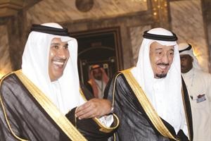 صاحب السمو الملكي الامير سلمان بن عبدالعزيز والشيخ حمد بن جاسم