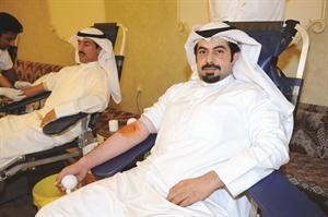 جانب من المتبرعين