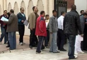 جانب من عملية الانتخاب للمصريين بالسعودية