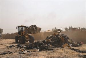 رفع الانقاض العشوائية
