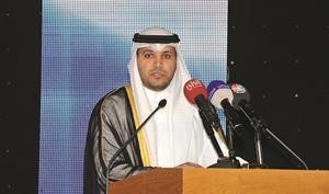 د محمد الهاشل متحدثا خلال الاحتفالية﻿