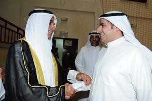 دمحمد الجبري مرحبا برئيس مجلس الامة احمد السعدون﻿