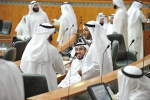 محمد الدلال واسامة الشاهين خلال الجلسة
