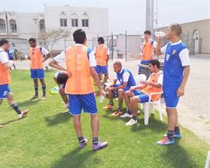 لاعبو المنتخب يتدربون﻿