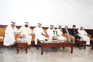 الوعلان والوسمي مع الاطباء اثناء الندوة قاسم باشا
