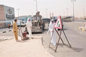 ماجد الانصاري وجاسم الكندري يتابعان المشروع
