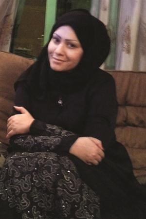 غدير صفر بعد ارتدائها الحجاب في صورة خاصة لـ الانباء﻿