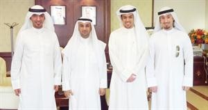 دنايف الحجرف خلال لقائه وفد الاتحاد