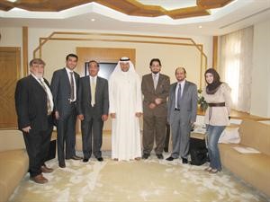 دعلي العبيدي يستقبل اعضاء جمعية العلاج الطبيعي﻿