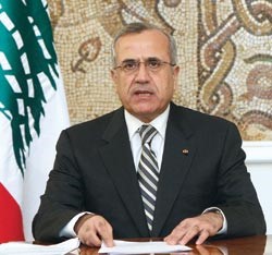 الرئيس اللبناني ميشال سليمان