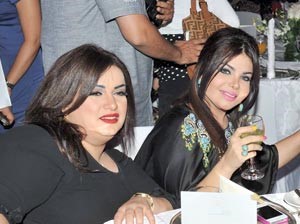 مها محمد ومنى شداد في الحفل﻿