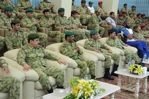 متابعة من قيادات الحرس الوطني لاحد الانشطة الرياضية﻿