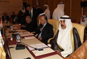 الشيخ صباح الخالد خلال مشاركته في الاجتماع

