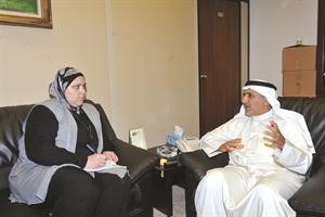 دعبدالله سهر متحدثا للزميلة رندى مرعي﻿