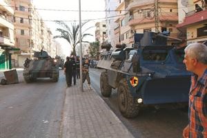 انتشار الجيش اللبناني في منطقة التبانة بطرابلس امس محمود الطويل