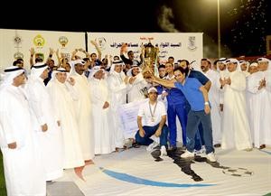 فريق الاوقاف اثناء التتويج﻿