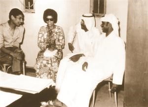 لقطة من الفيلم القصير الذي عرض عن حياة الفنان الراحل خالد الزايد