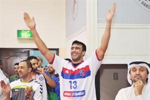 فرحة محمد الغربللي افضل لاعبي الكويت بالانجاز ﻿
