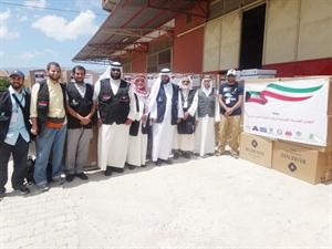 مساعدات اغاثية للاجئين السوريين﻿