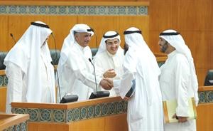 خالد السلطان محييا الوزير شعيب المويزري وعبدالعزيز الابراهيم والشيخ احمد الخالد